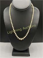 ANTIQUE KNOTTED PEARL NECKLACE