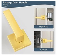 NIB 1pc Passage Interior Door Handle - Brass