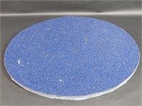 Large Oval Cut Out Blue Marble Slab