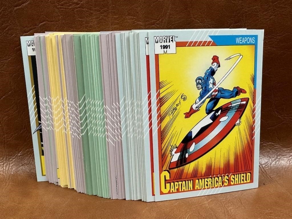 Large lot of 1991 Marvel Super Hero Cards