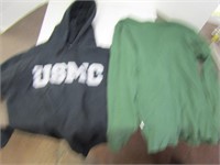 USMC Hoodie Pull-over and Thermals Medium