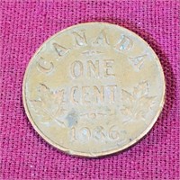 1936 Canada One Cent Coin