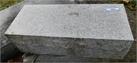 Granite headstone base: 21"W x 8"D x 6"H
