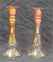Pr. Dugan Marigold 7.25" Candle Vases