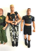 Lopt of 4 GI Joes 12"  Action Figures