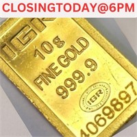 24K  10G Fine 9999 Bar