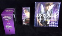 Justin Bieber collectibles.