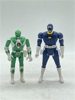 Vintage Power Rangers Pair of Flip Head Figured