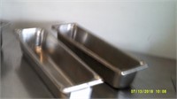Lot of 2 Stainless Food Containers