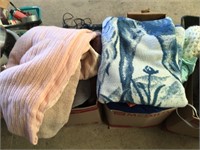 (2) Boxes of Blankets & Bedding