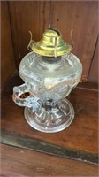 Vintage oil lamp base missing globe