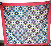 Early Pieced Star Burst Quilt 80" x 88"