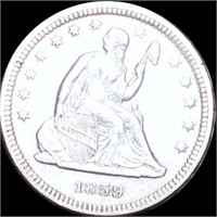 1859 Seated Liberty Quarter UNCIRCULATED