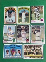 Lot 1970s baseball cards, Willie mays Nolan, Ryan