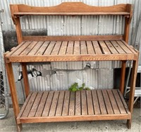Cedar Potting Bench (49"W x 21"D x 36"H) *C