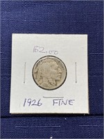 1926 Buffalo nickel coin