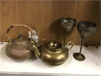 RISA  teapots and goblets