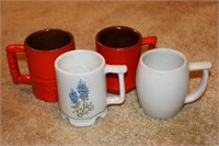 4 Assorted Frankoma Coffee Cups/Mugs