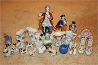 Large Collection of Porcelain-Dogs, Vases & More