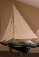 Schooner Model Sail Boat Model 25” H x 20” L