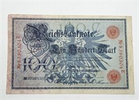 1908 German 100 Marks Oversized