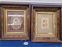 (2) Very Early Framed Portraits
