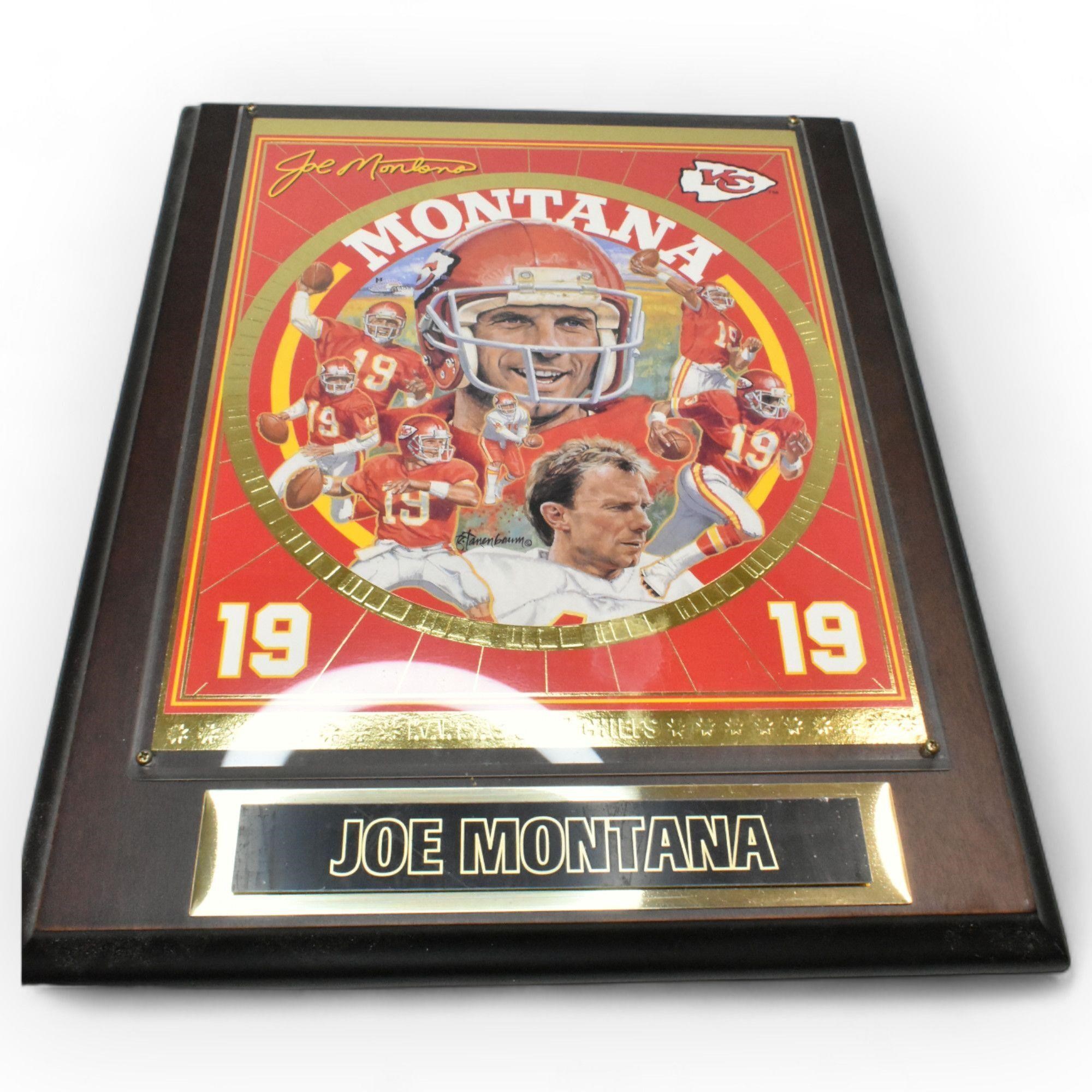 Joe Montana Plaque - #1487