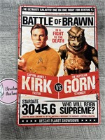 Metal Star Trek Kirk vs Gorn Sign