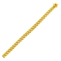 10k Gold Semi Solid Miami Cuban Chain