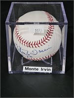 Autographed Baseball, Monte Irvin 1973