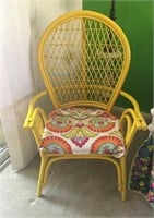 Vtg Rattan Chair