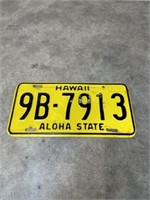 Vintage Hawaii License Plate