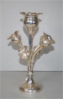 George V sterling silver epergne vase
