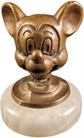Vintage Rare Bronze Disney Mickey Mouse Door Knob