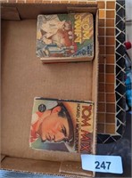 (2) Vintage Mini Books: Tom Swift, Tom Mix