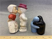 Vintage Hugs and Kisses Salt and Pepper Shakers