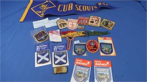 Vintage Cub Scout Pennants & Merit Badges