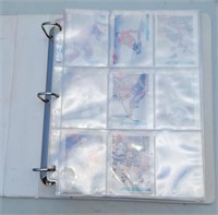 Binder of 1992-93 Bowman Hockey cards