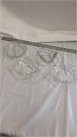 4 Pieces of Candlewick Clear Glass