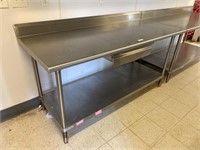 6’ All Stainless Steel Work Table w/ Drawer