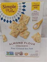 Almond flour crackers 2- 10oz bags best by: 8/2022