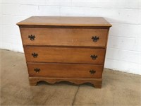 Crawford 3-Drawer Maple Chest of Drawers