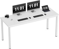 63" Large Computer Desk in White