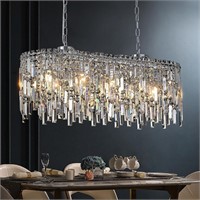 Rectangular Crystal Chandelier L33