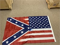 New Confederate and USA Flag mix