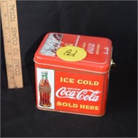 VTG Coca Cola Tin with Handles