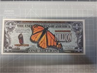 Butterfly novelty banknote