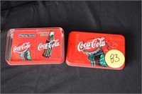 Coca Cola Playing Cards with Tin