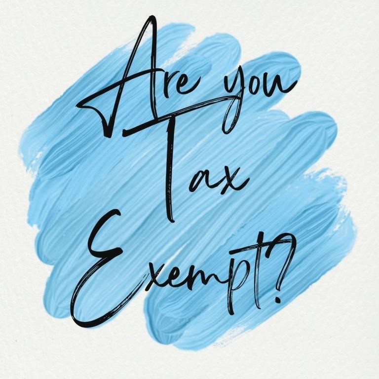 BIDDING INSTRUCTIONS: ARE YOU TAX EXEMPT?