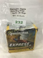 Remington Express ELR 20 gauge qty 15